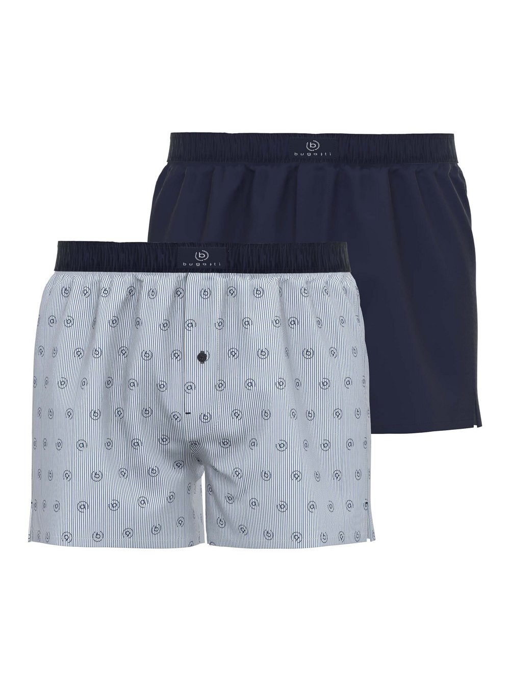 Thumbnail - Bugatti Boxershort Herren Baumwolle blau gemustert, 8