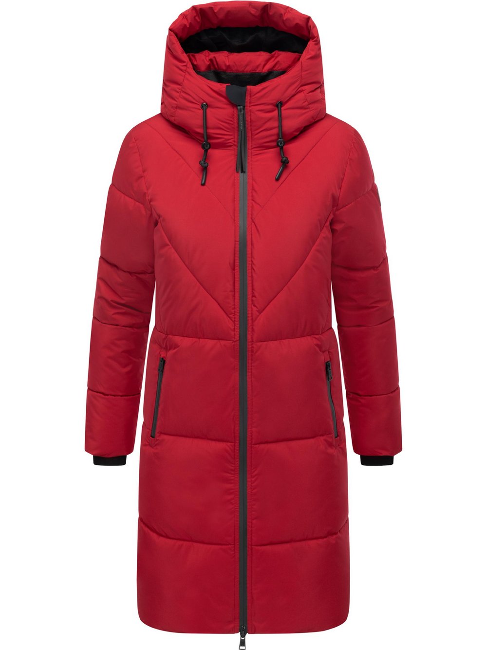 Thumbnail - Navahoo Steppmantel Damen rot, M