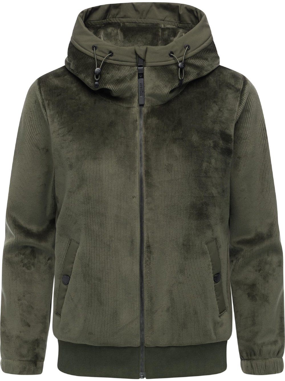 Thumbnail - Ragwear Fleecejacke Damen grün, XL