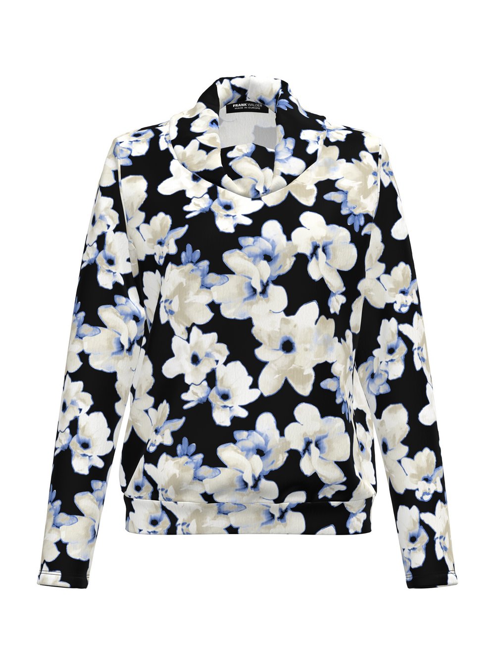 Frank Walder Shirt Damen Viskose mehrfarbig gemustert, 52