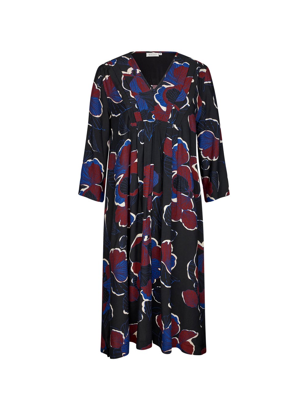 Masai Tunikakleid Damen Viskose rot bedruckt, 40