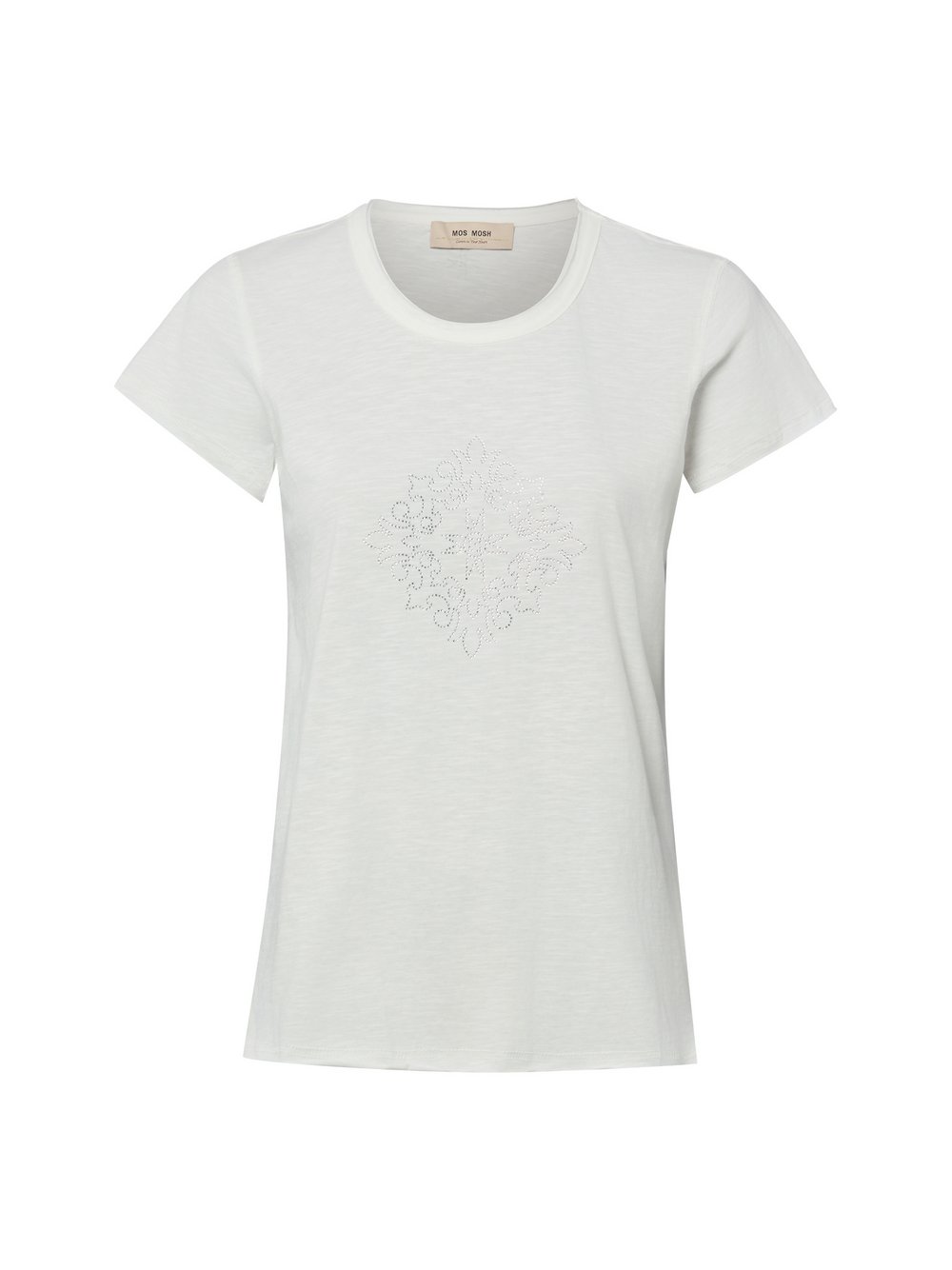 VAN GRAAF Mos Mosh Damen Ecru T-Shirt Baumwolle (100%) Weiß, Klein