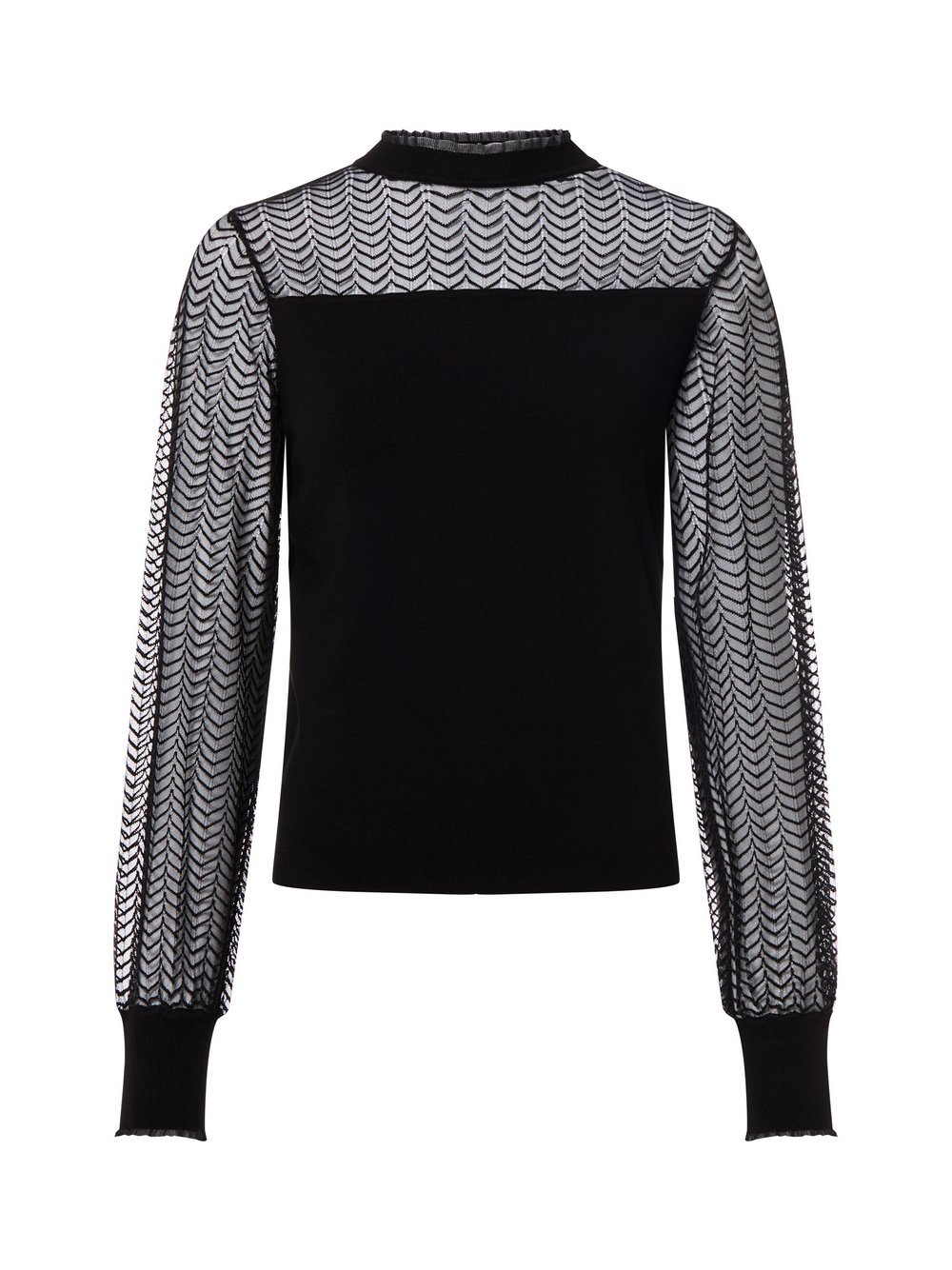 zero Feinstrickpullover Damen Viskose schwarz, 44