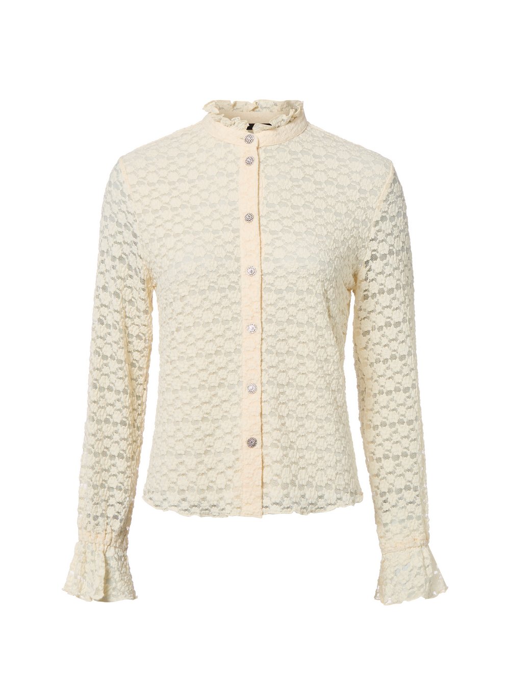 zero Bluse Damen weiß strukturiert, 36