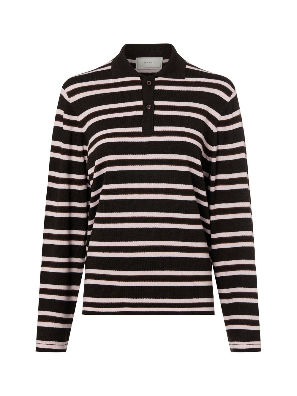 Neo Noir Strickpullover mit Wolle Damen braun gestreift, 34