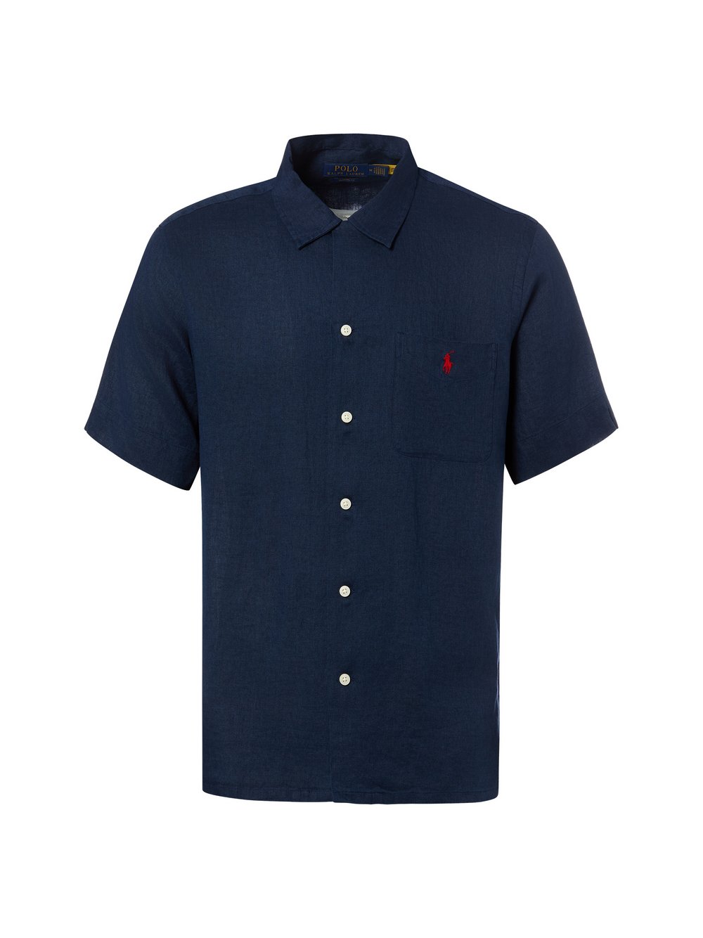 Thumbnail - Polo Ralph Lauren Kurzarmhemd aus Leinen Herren Regular Fit Leinen (100%) blau, XXL