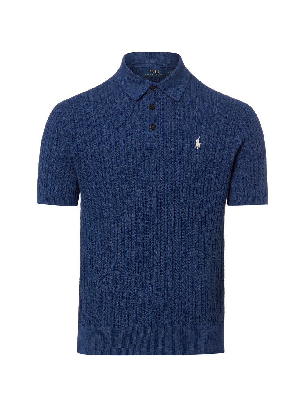 Thumbnail - Polo Ralph Lauren Strick-Poloshirt Herren Baumwolle (100%) blau, M