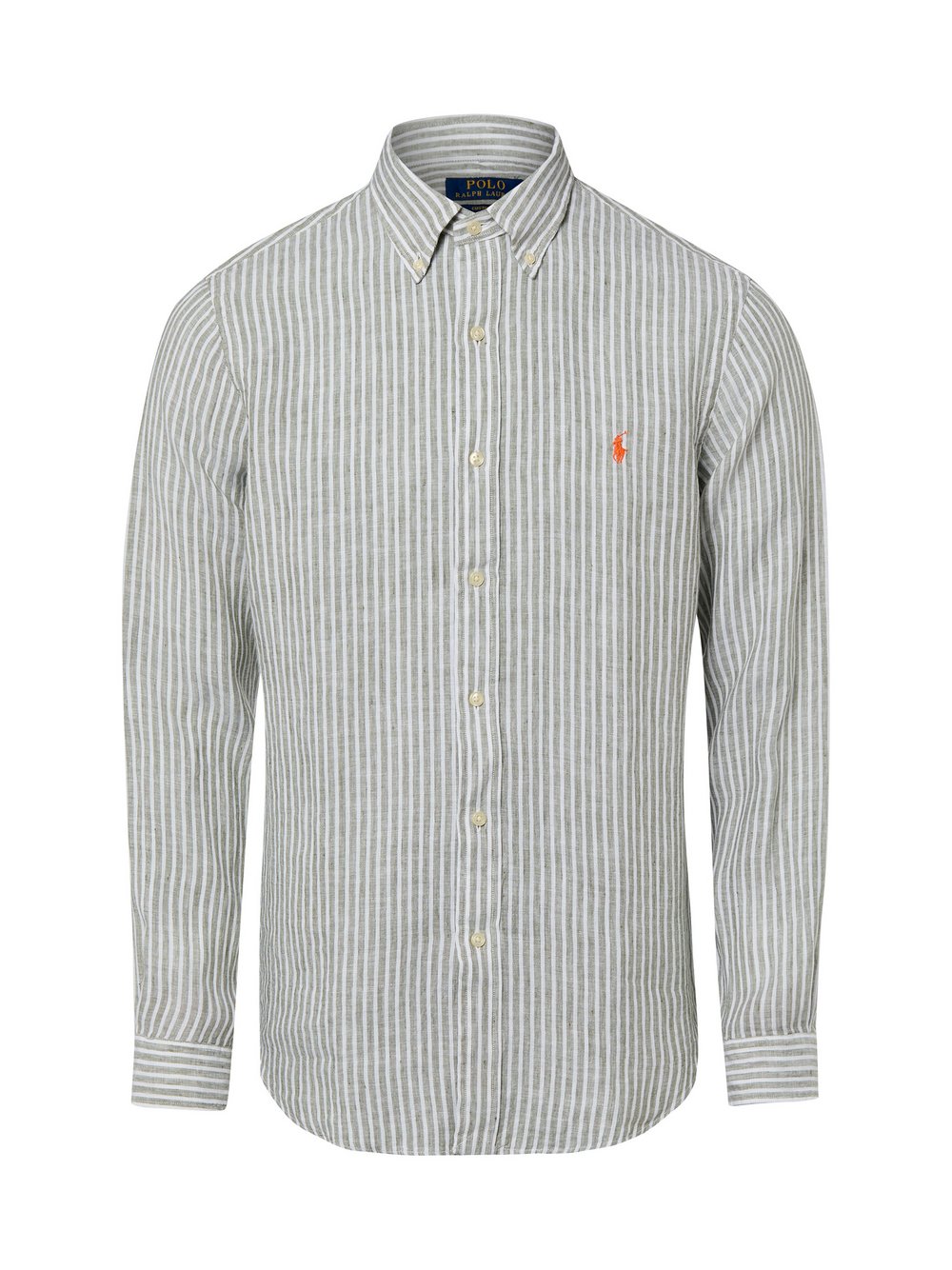 Polo Ralph Lauren Leinenhemd Herren Modern Fit Leinen (100%) mehrfarbig gestreift, XL