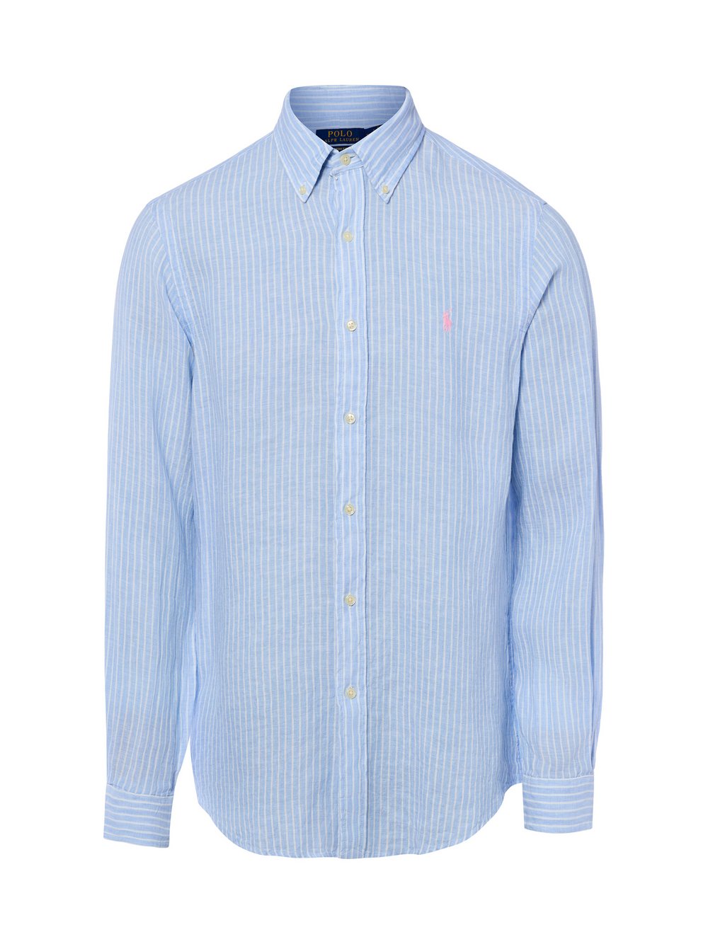 Polo Ralph Lauren Leinenhemd Herren Modern Fit Leinen (100%) blau gestreift, S