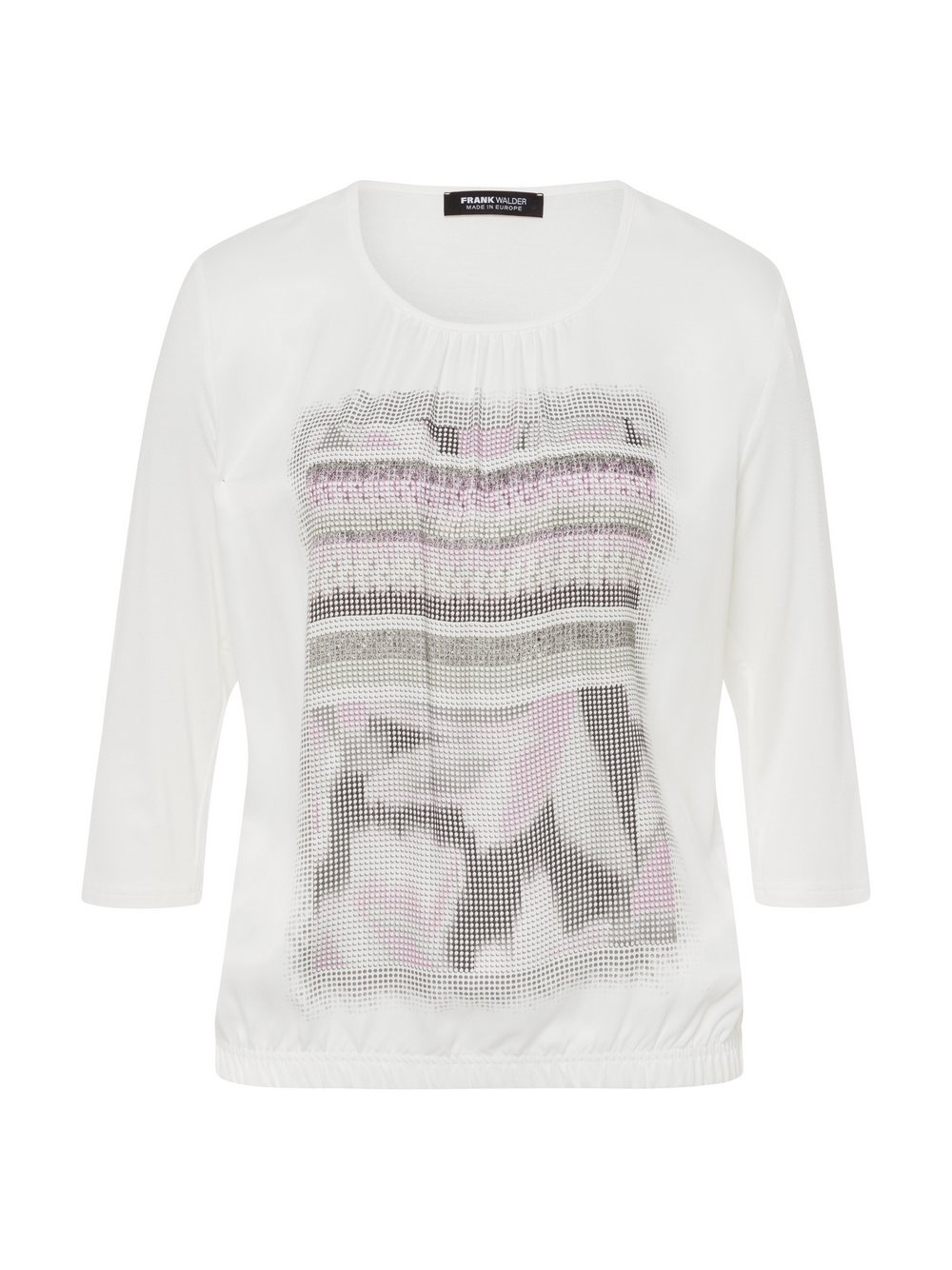 Frank Walder Blusenshirt Damen Viskose mehrfarbig bedruckt, 42