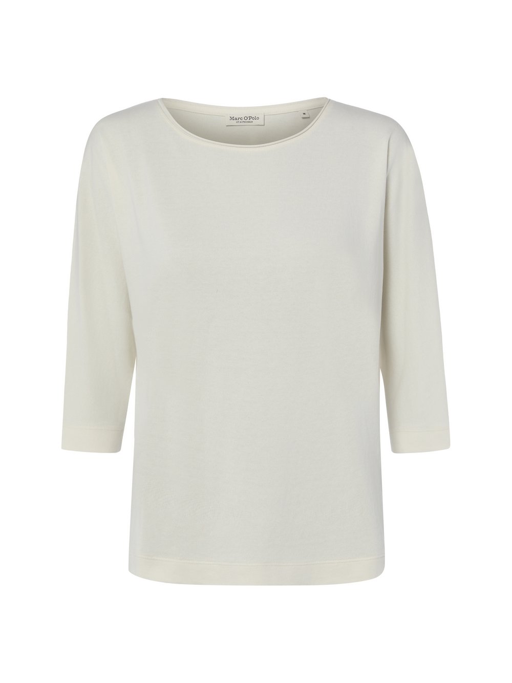 VAN GRAAF Marc O'polo Damen Ecru Langarmshirt Baumwolle Weiß, Extra Klein