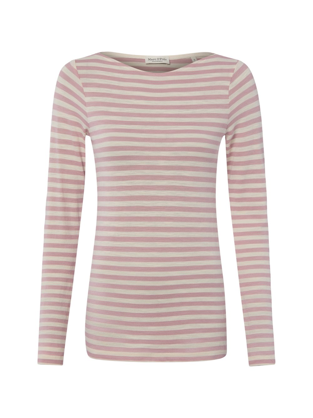 VAN GRAAF Marc O'polo Damen Ecru Langarmshirt Baumwolle (100%) Mehrfarbig, Mittel
