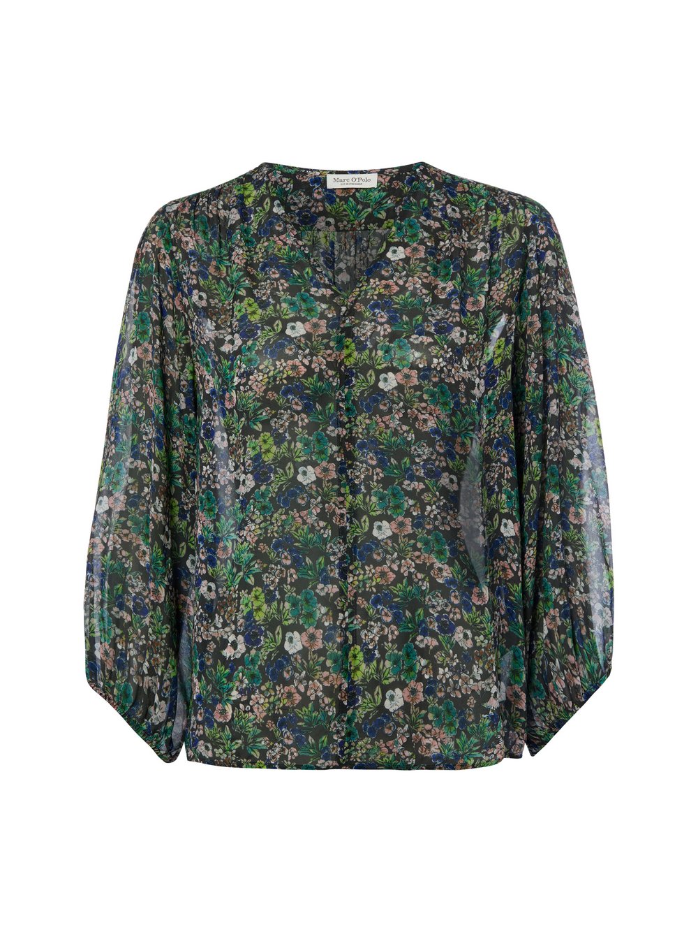 VAN GRAAF Marc O'polo Damen Mehrfarbig Blusenshirt Viskose (100%) Größe 36