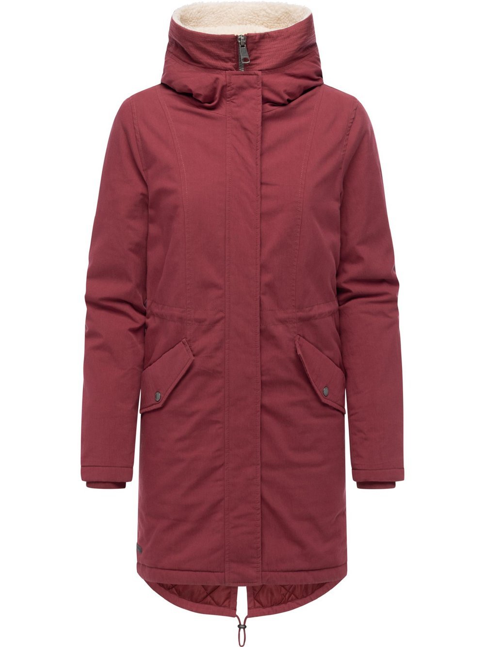 Ragwear Wintermantel Damen Baumwolle rot, XXXL