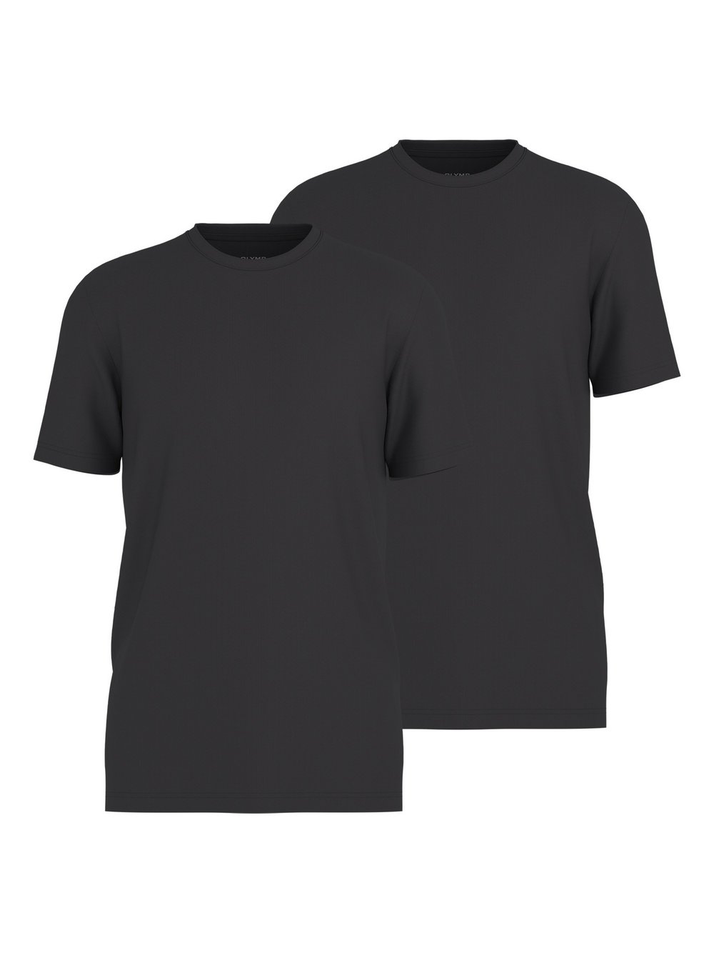 Thumbnail - OLYMP Casual modern fit T-Shirt 2er Pack Herren Baumwolle schwarz, L