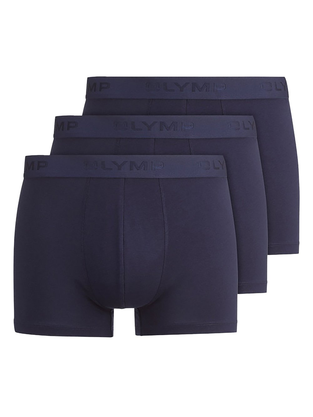 Thumbnail - OLYMP Casual modern fit Boxershort 3er Pack Herren Baumwolle blau, XXL