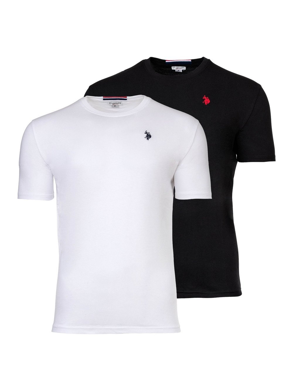 U.S. Polo Assn. T-Shirt 2er Pack Herren Baumwolle mehrfarbig, L