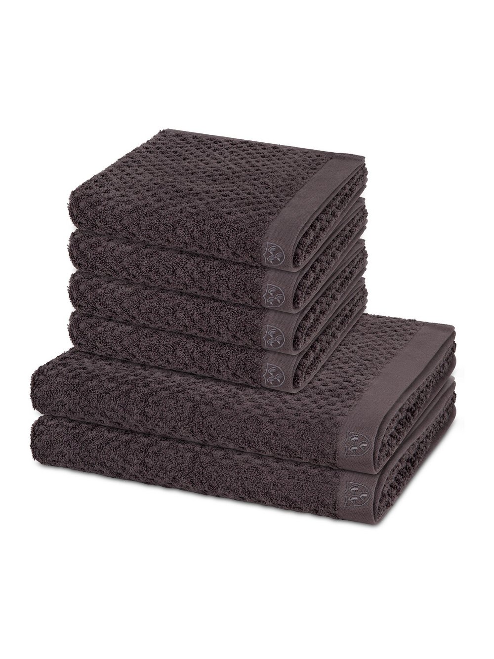 Thumbnail - Ross Handtuchset 6-teilig Damen Baumwolle grau, ONE SIZE