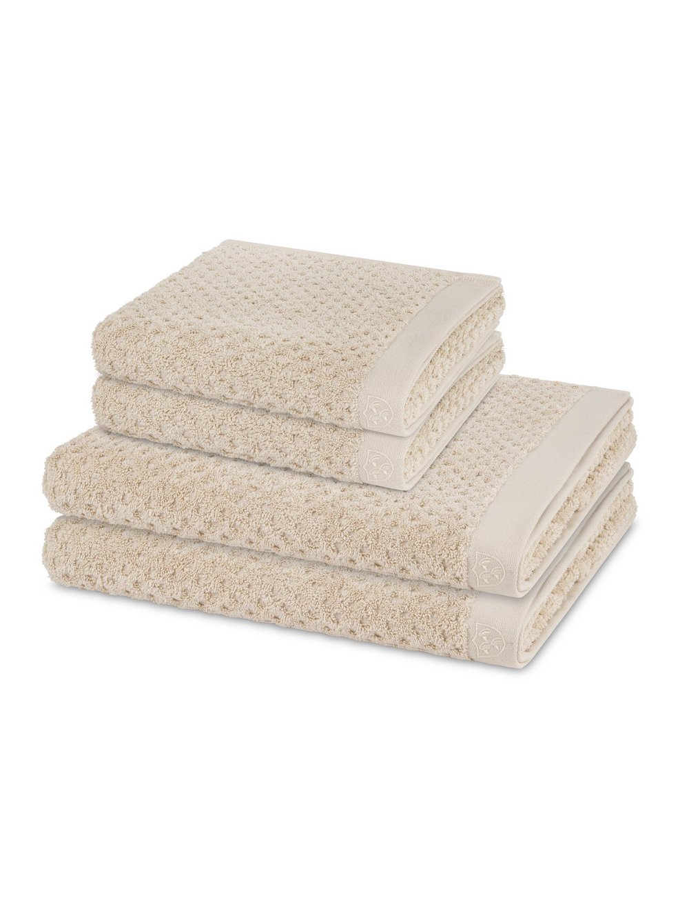 Thumbnail - Ross Handtuchset 2-teilig Damen Baumwolle beige, ONE SIZE