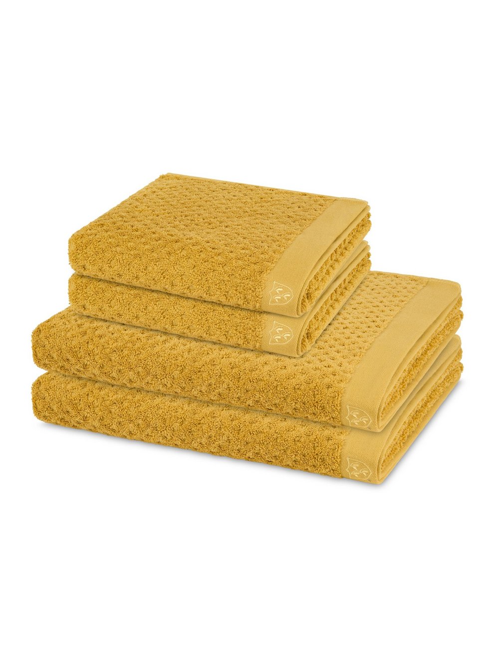 Thumbnail - Ross Handtuchset 2-teilig Damen Baumwolle gelb, ONE SIZE