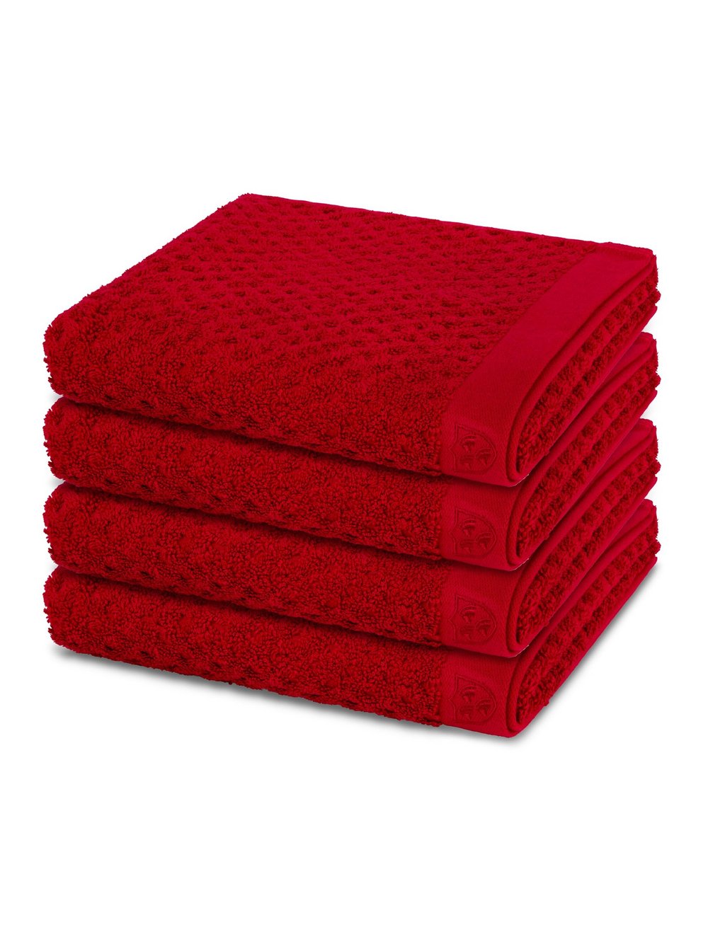 Thumbnail - Ross Handtuchset 4-teilig Damen Baumwolle rot, ONE SIZE
