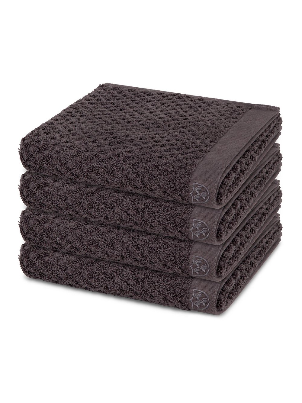 Thumbnail - Ross Handtuchset 4-teilig Damen Baumwolle grau, ONE SIZE