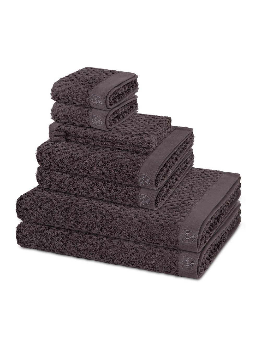 Thumbnail - Ross Handtuchset 8-teilig Damen Baumwolle grau, ONE SIZE