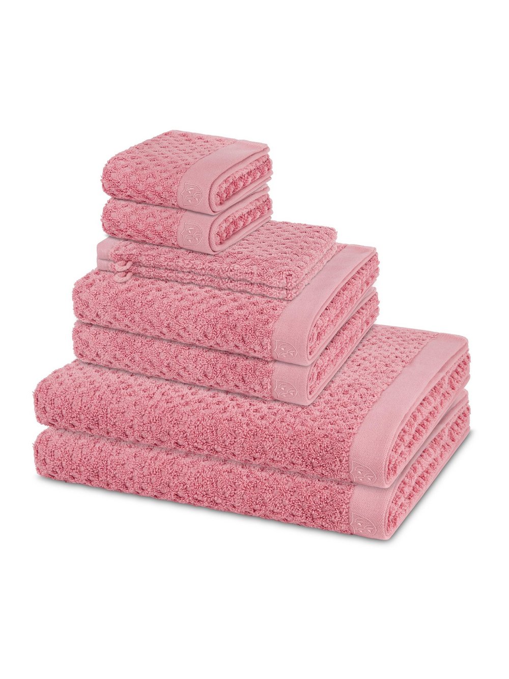 Thumbnail - Ross Handtuchset 8-teilig Damen Baumwolle rosa, ONE SIZE
