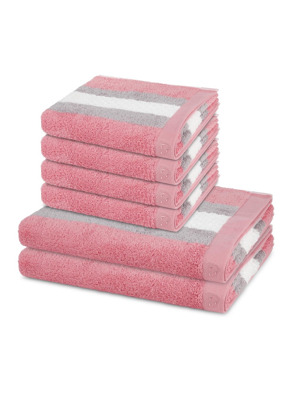 Thumbnail - Ross Handtuchset 6-teilig Damen Baumwolle rosa, ONE SIZE