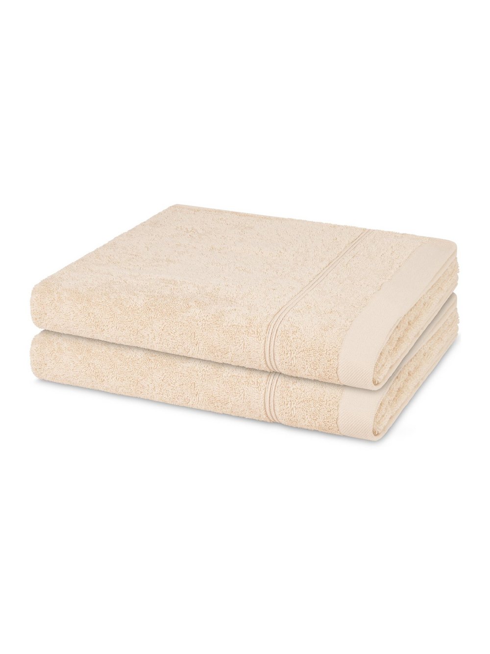 Thumbnail - Ross Handtuchset 2-teilig Damen Baumwolle beige, ONE SIZE