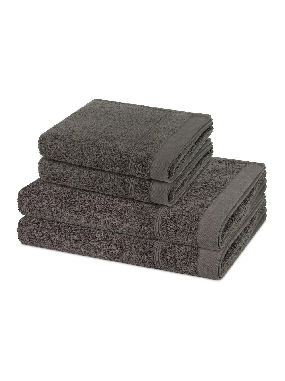 Thumbnail - Ross Handtuchset 2-teilig Damen Baumwolle braun, ONE SIZE