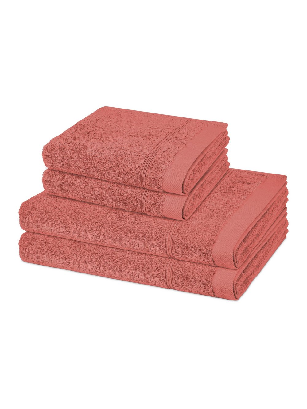 Thumbnail - Ross Handtuchset 2-teilig Damen Baumwolle rosa, ONE SIZE