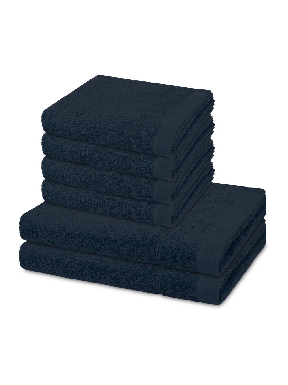 Thumbnail - Ross Handtuchset 6-teilig Damen Baumwolle blau, ONE SIZE