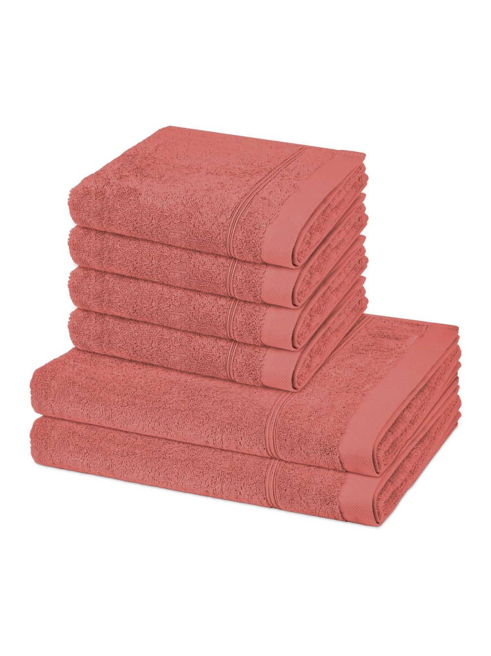 Thumbnail - Ross Handtuchset 6-teilig Damen Baumwolle rosa, ONE SIZE