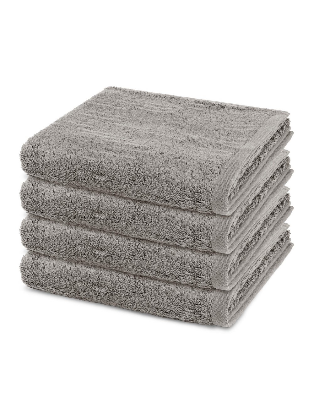 Thumbnail - Ross Handtuchset 4-teilig Damen Baumwolle grau, ONE SIZE