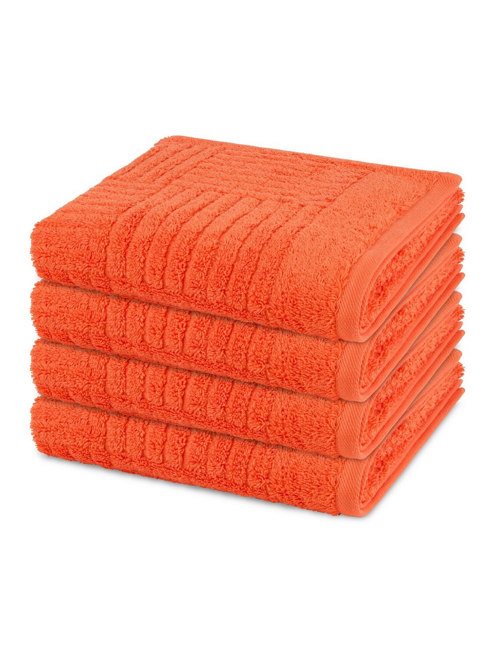 Thumbnail - Ross Handtuchset 4-teilig Damen Baumwolle orange, ONE SIZE