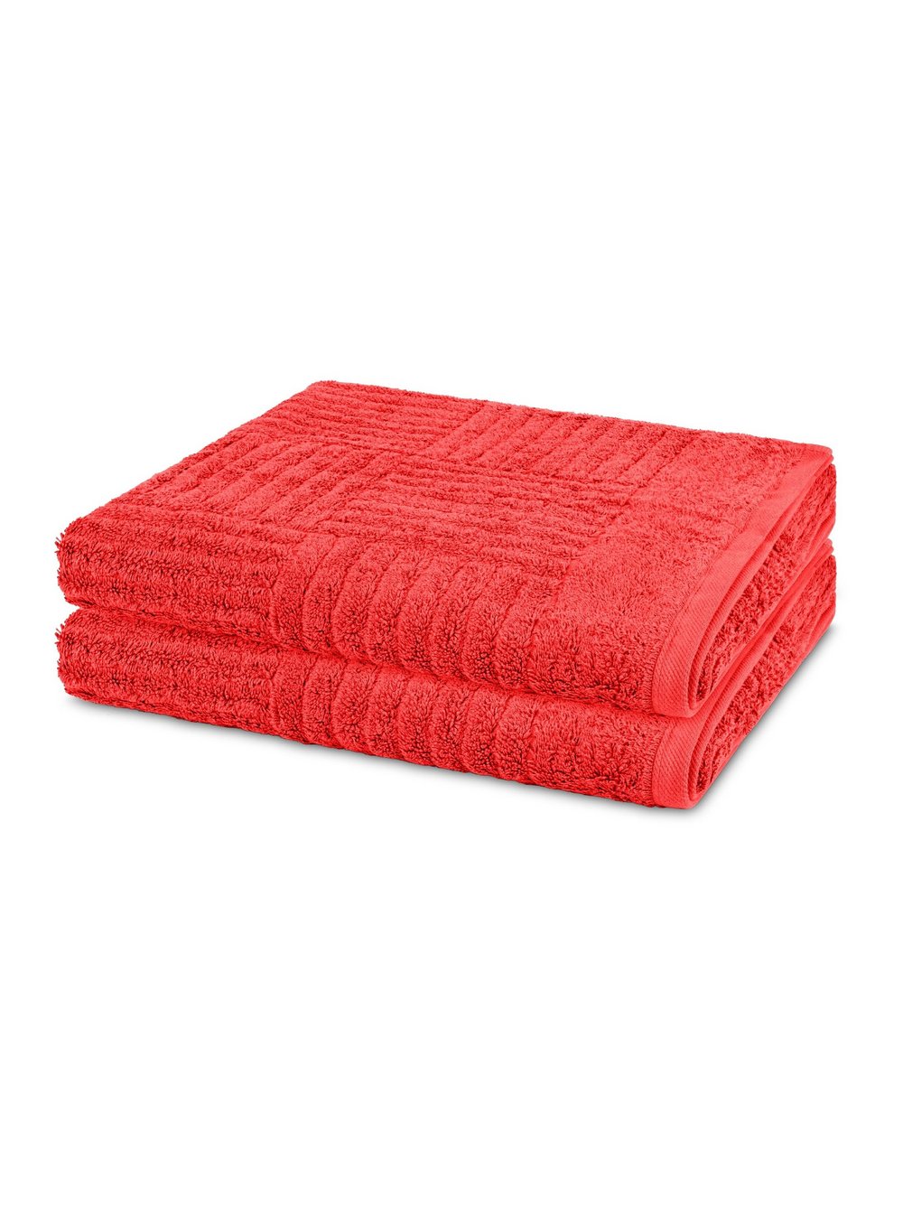 Thumbnail - Ross Handtuchset 2-teilig Damen Baumwolle rot, ONE SIZE