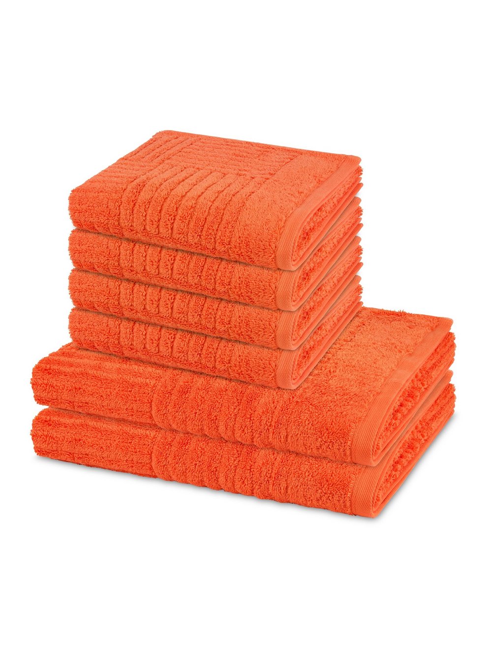 Thumbnail - Ross Handtuchset 6-teilig Damen Baumwolle orange, ONE SIZE
