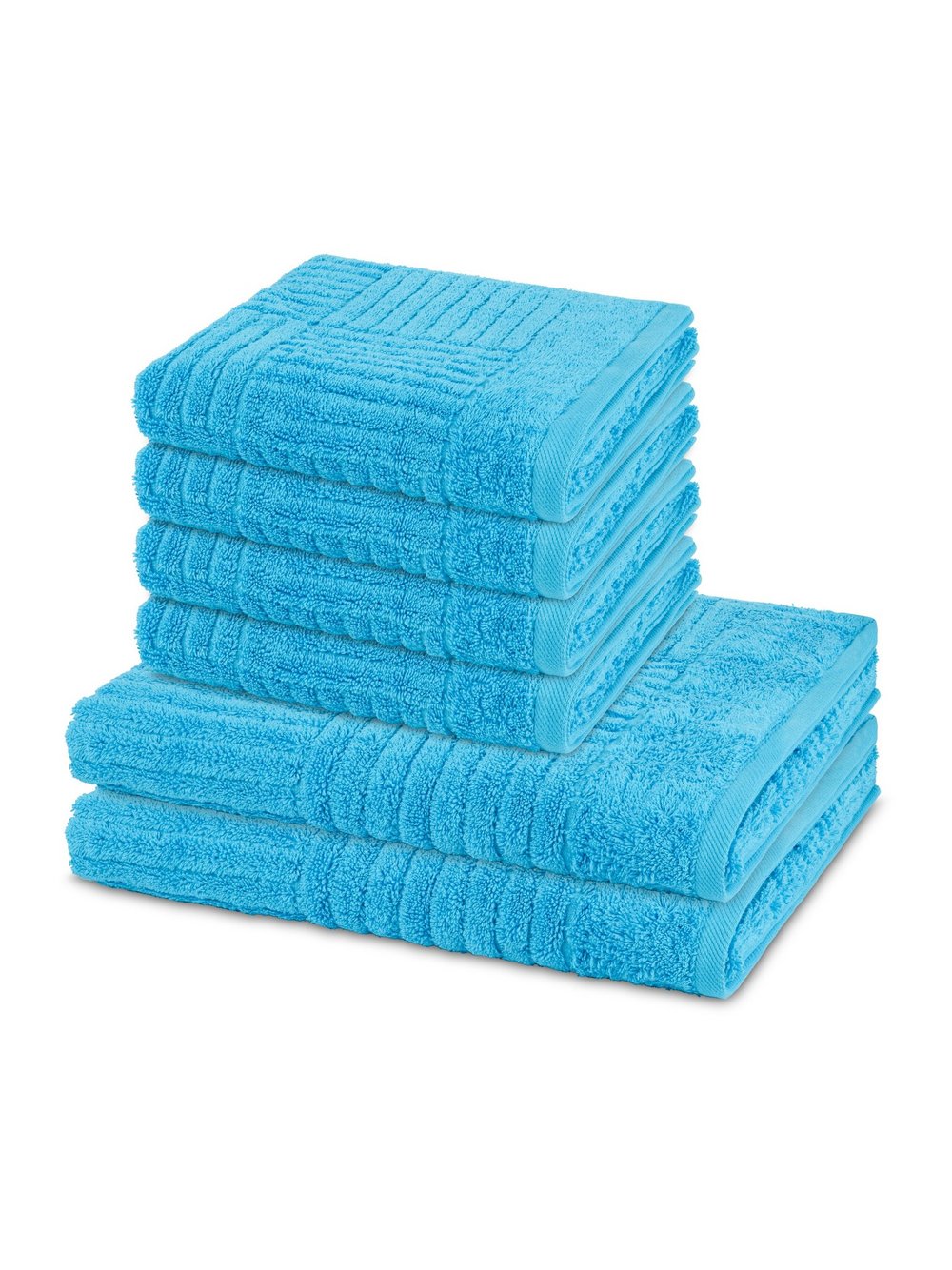 Thumbnail - Ross Handtuchset 6-teilig Damen Baumwolle blau, ONE SIZE