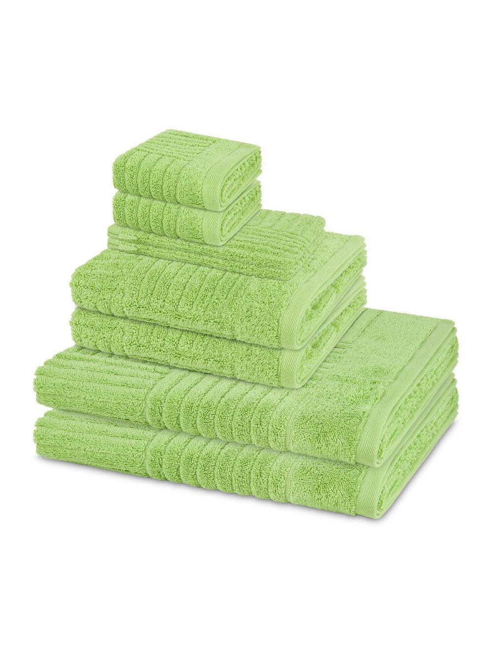 Thumbnail - Ross Handtuchset 8-teilig Damen Baumwolle grün, ONE SIZE
