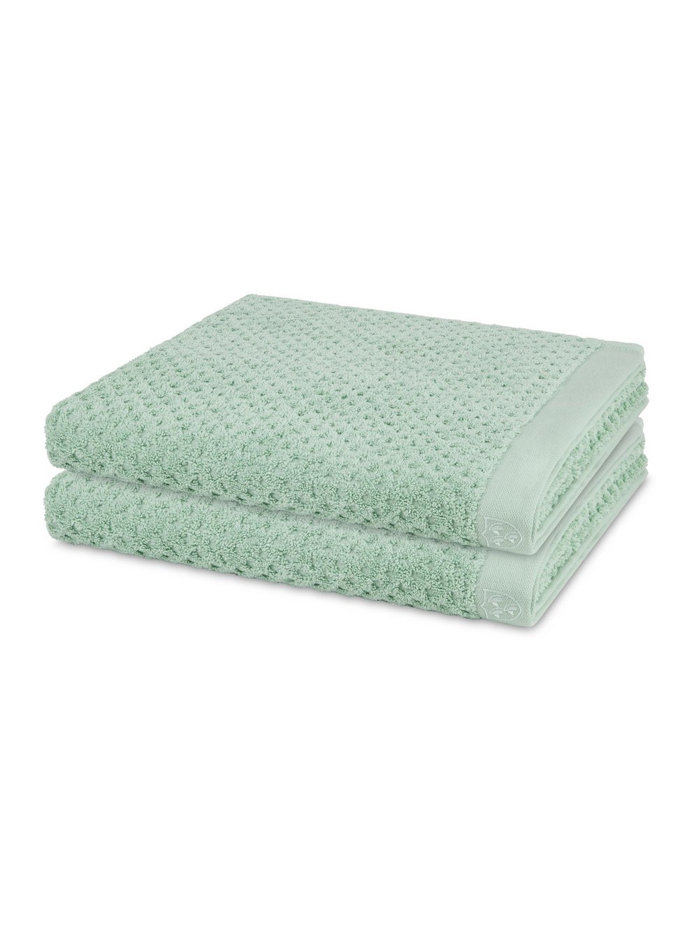 Thumbnail - Ross Handtuchset 2-teilig Damen Baumwolle grün, ONE SIZE