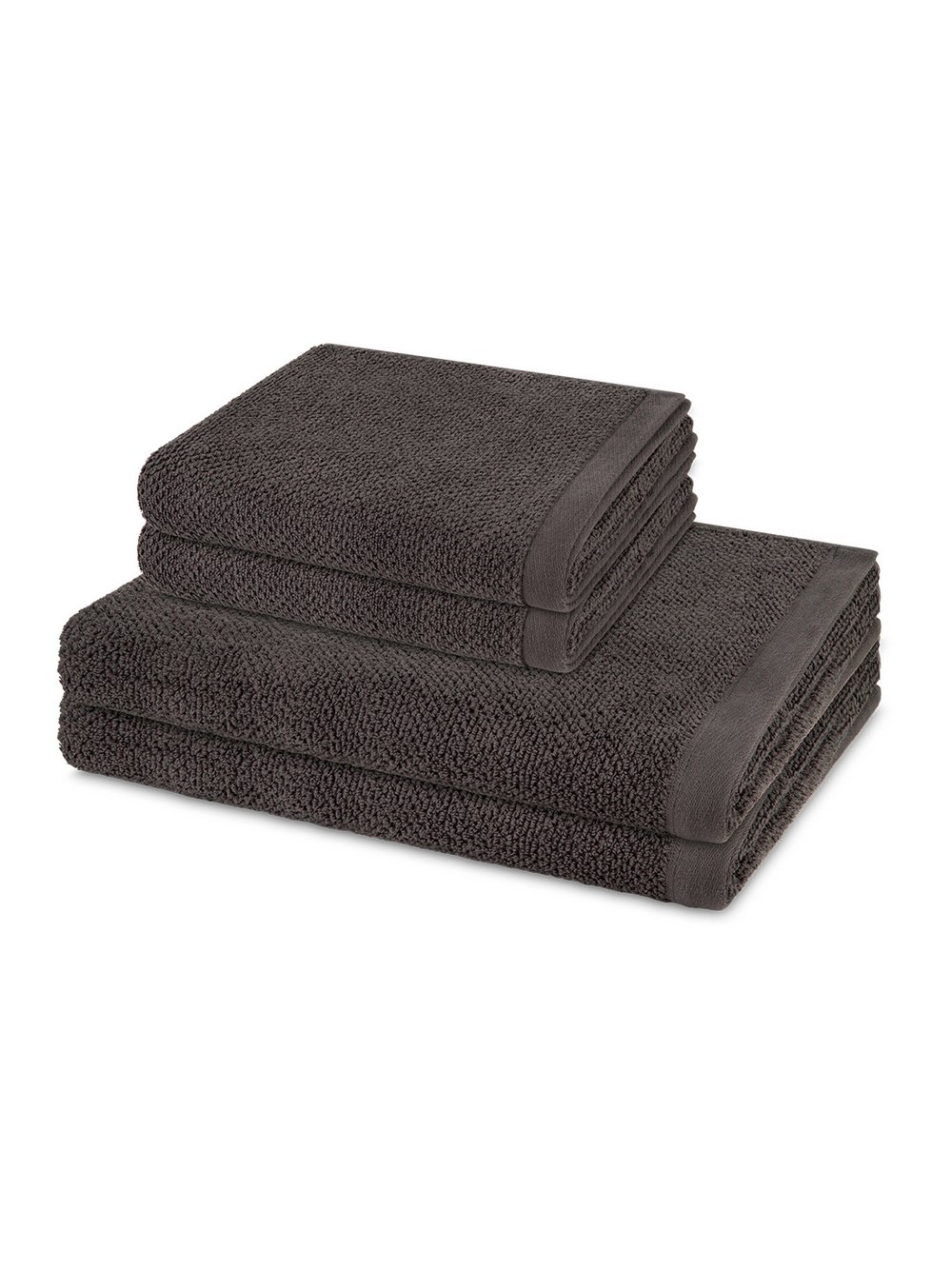 Thumbnail - Möve Handtuchset 2-teilig Damen Baumwolle grau, ONE SIZE