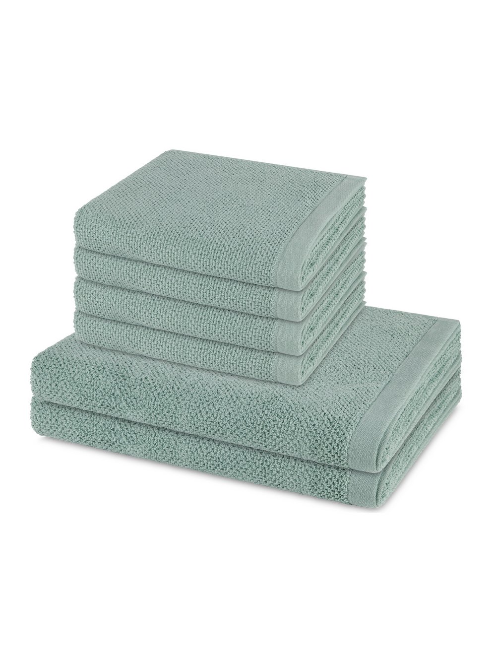 Thumbnail - Möve Handtuchset 6-teilig Damen Baumwolle grün, ONE SIZE