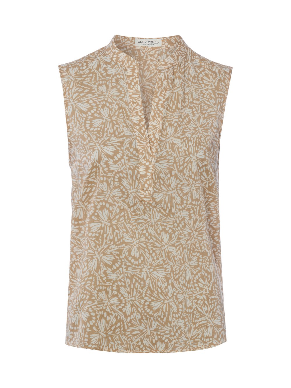 VAN GRAAF Marc O'polo Damen Beige Blusentop Baumwolle (100%) Größe 42