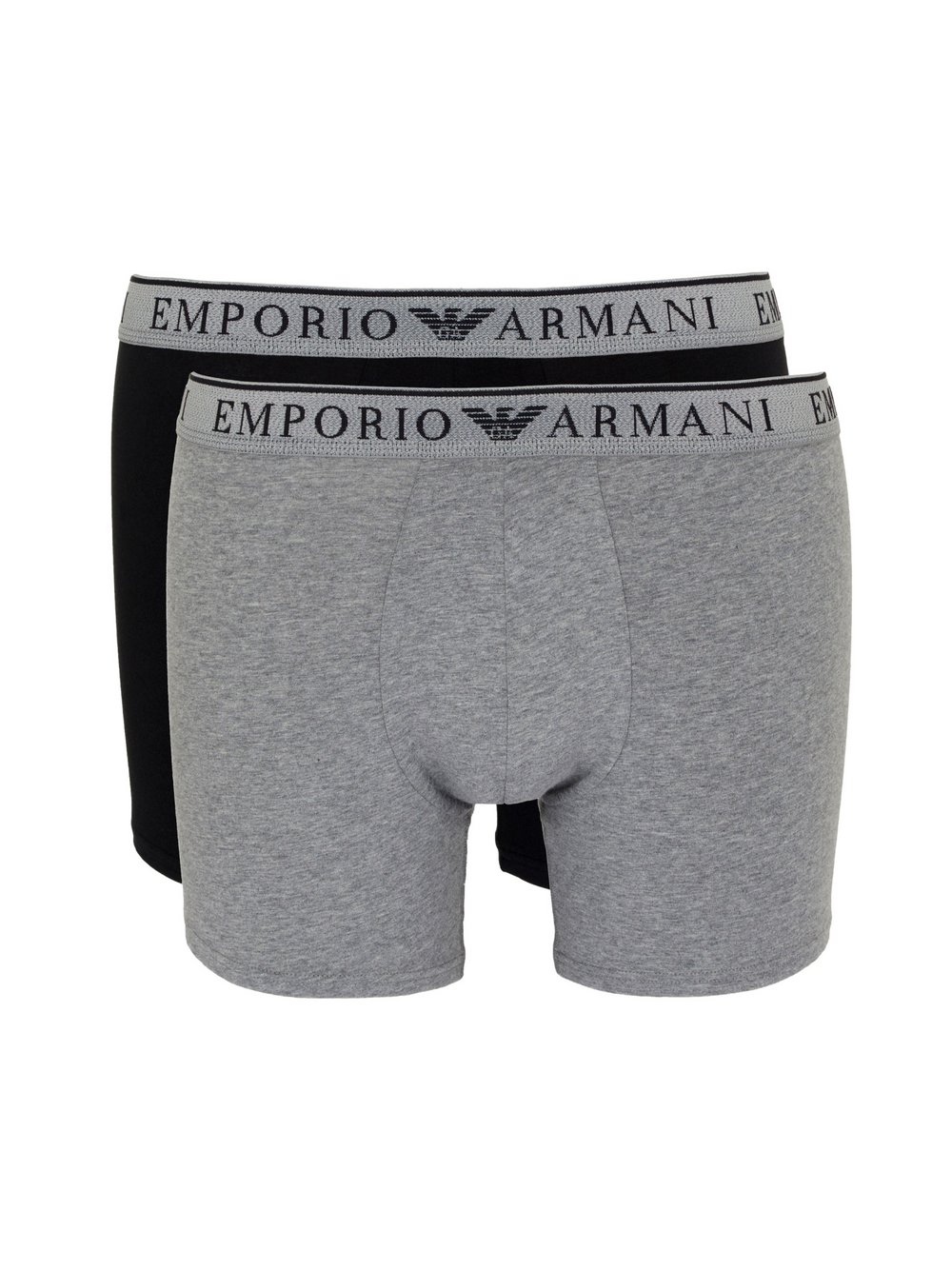 Emporio Armani Boxershorts im 2er-Pack Herren Baumwolle schwarz bedruckt, L