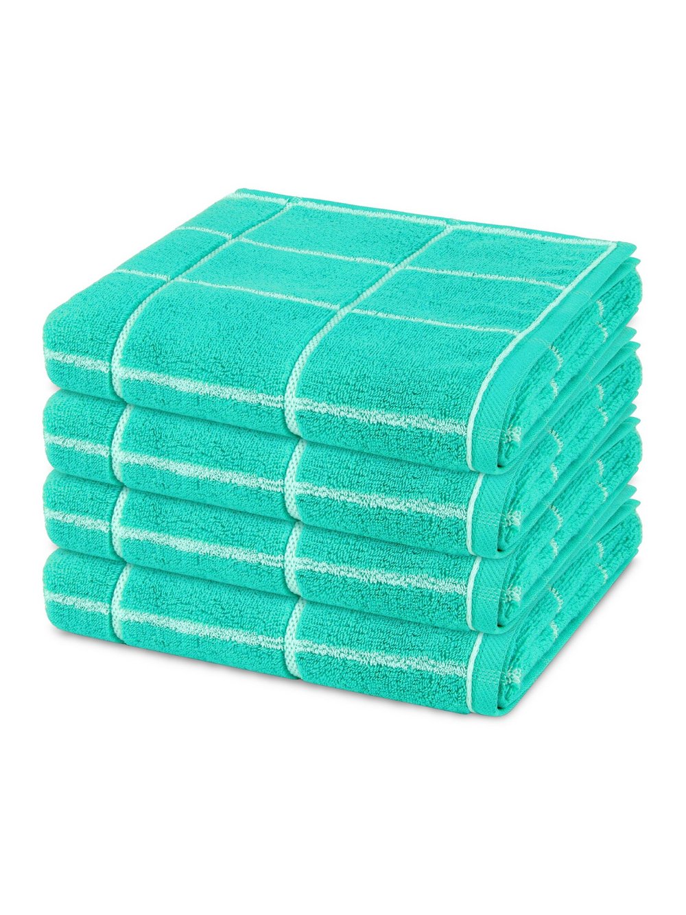 Thumbnail - Ross Handtuchset 4-teilig Damen Baumwolle mehrfarbig kariert, ONE SIZE