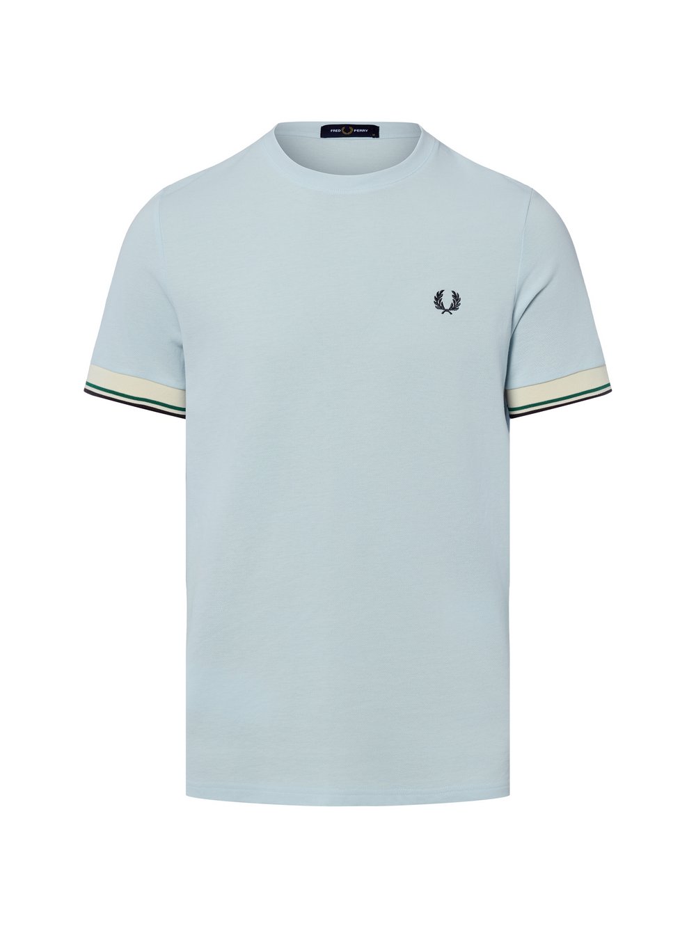 VAN GRAAF Fred Perry Herren Hellblau T-Shirt Baumwolle (100%) Blau, Groß