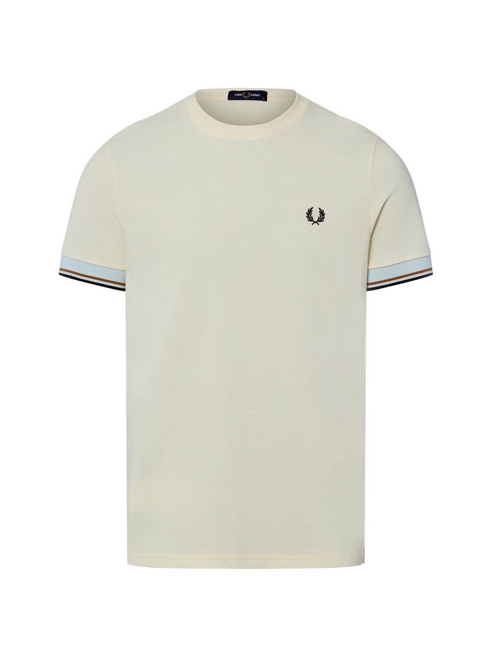 VAN GRAAF Fred Perry Herren Ecru T-Shirt Baumwolle (100%) Weiß, Xxl