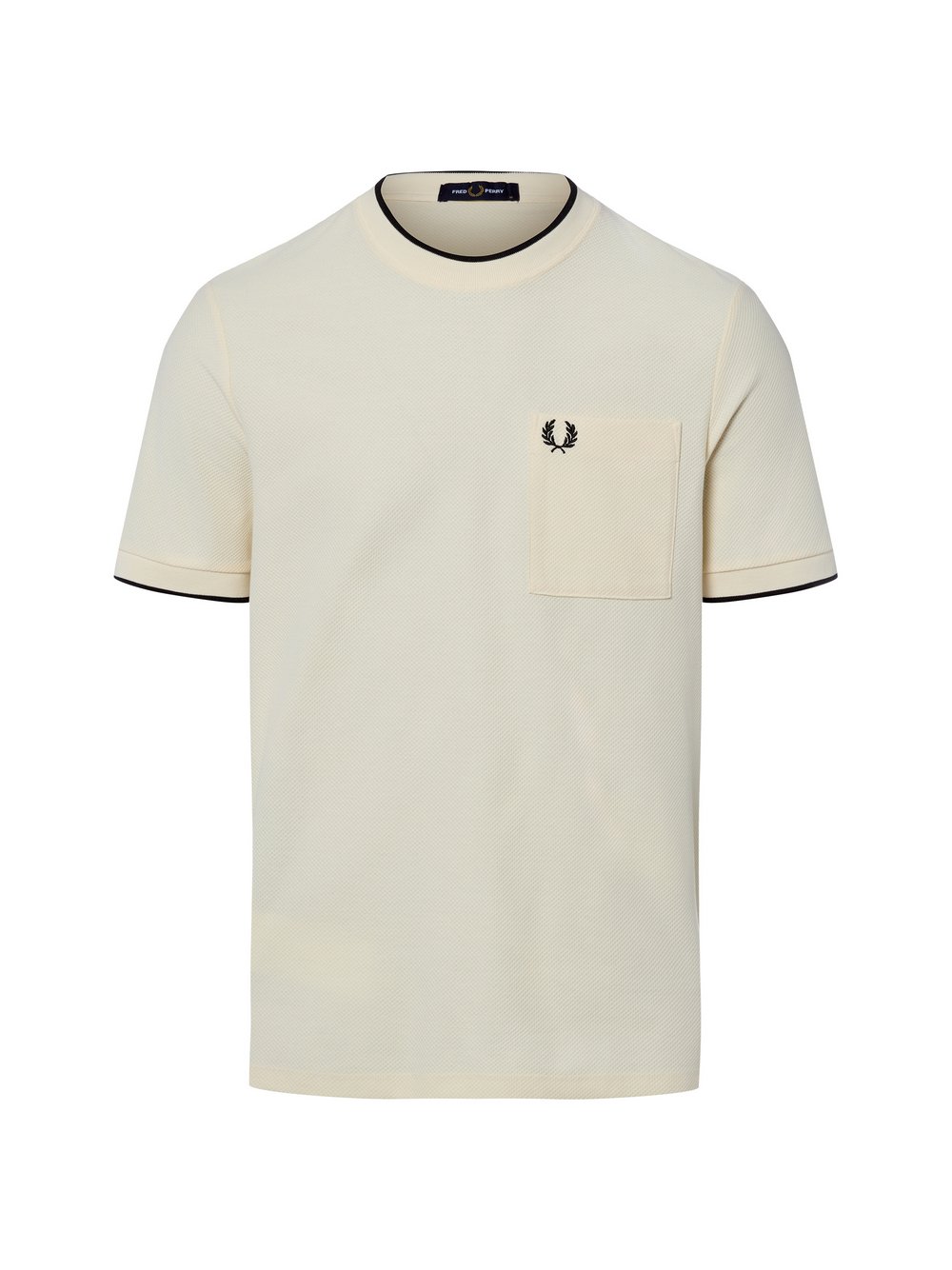 VAN GRAAF Fred Perry Herren Sand T-Shirt Baumwolle (100%) Beige, Groß