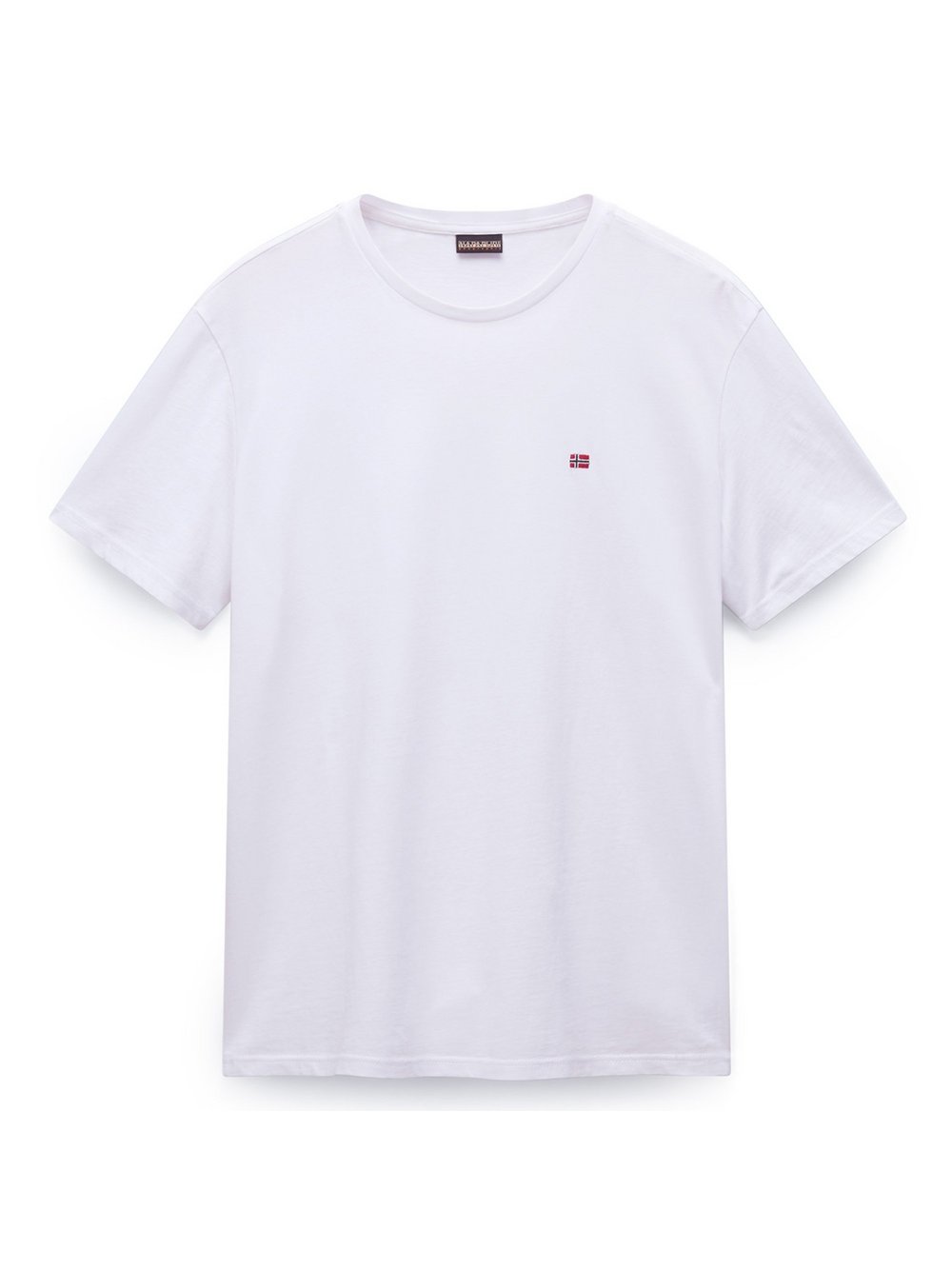 Napapijri T-Shirt 1er Pack Herren Baumwolle weiß, M